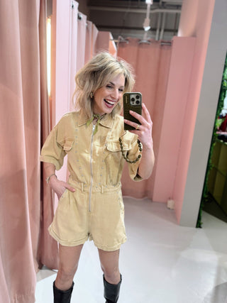 Kate Jumpsuit - Camel