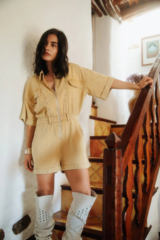 Kate Jumpsuit - Camel