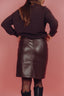 Kate PU Skirt - Bruin