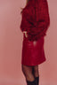 Kate PU Skirt - Rood