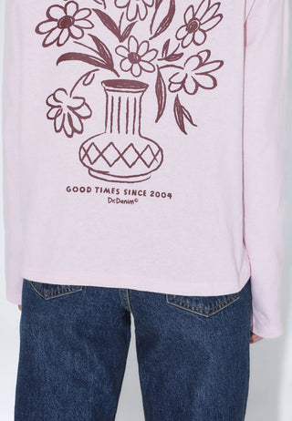 Kath Longsleeve - Pink Flower