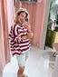 Kesha Sweater - Bordeaux/Roze