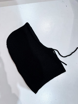 Knitted Balaclava - Zwart