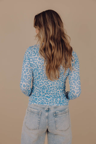 Leopard Longsleeve - Blauw
