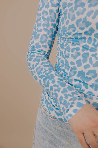 Leopard Longsleeve - Blauw