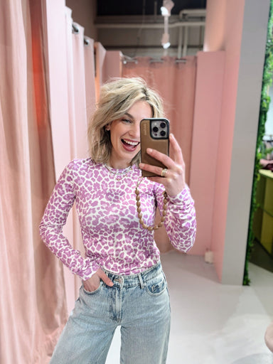 Leopard Longsleeve - Lila