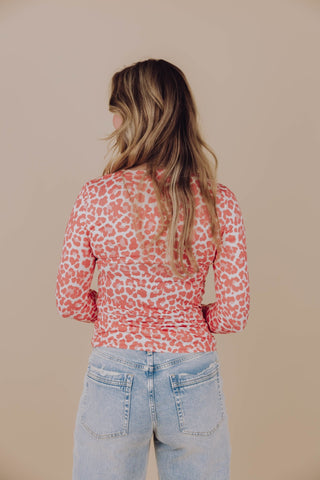 Leopard Longsleeve - Peach