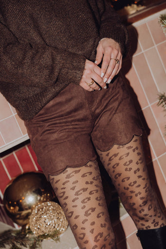 Leopard Tights - Bruin