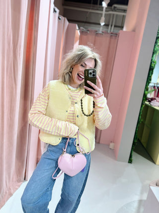 Levi Teddy Gilet - Geel