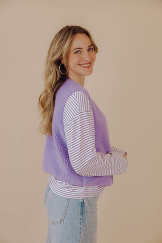 Levi Teddy Gilet - Lila