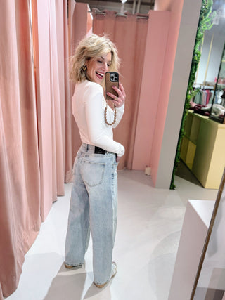 Lindy Barrel Jeans - Light Blue