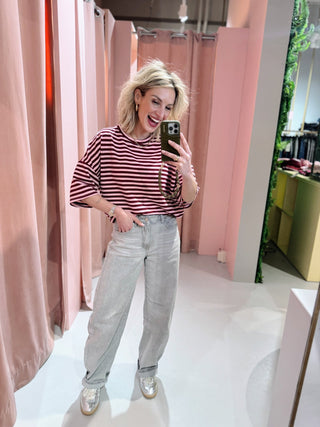 Lisa SS Tee - Bordeaux