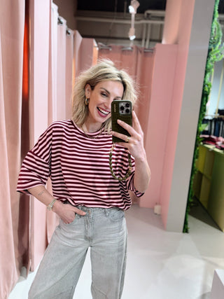 Lisa SS Tee - Bordeaux