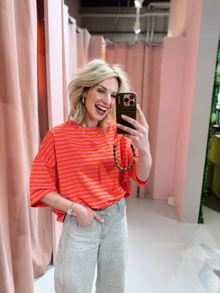 Lisa SS Tee - Oranje