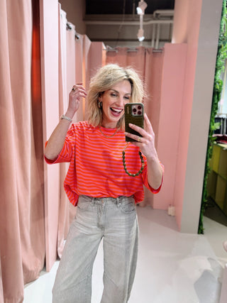 Lisa SS Tee - Oranje