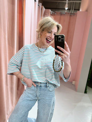 Lisa SS Tee - Turquoise