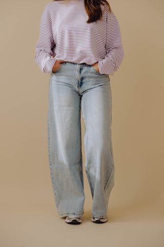 Liz Balloon Jeans - Light Blue