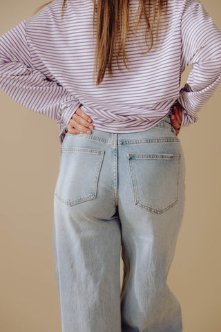Liz Balloon Jeans - Light Blue