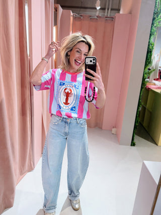 Lobster Tee - Roze