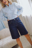 Loose Fit Jorts - Donkerblauw