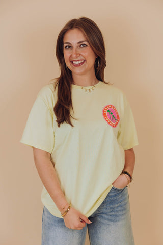 Los Angeles Tee - Geel