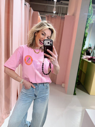 Los Angeles Tee - Roze