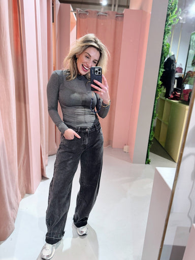 Lotta Barrel Jeans - Grey Wash