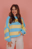 Lova Knit - Blauw/Geel