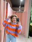 Lova Knit - Paars/Oranje