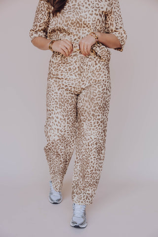 Marina Barrel Jeans - Leopard
