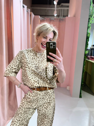 Marina Blouse - Leopard