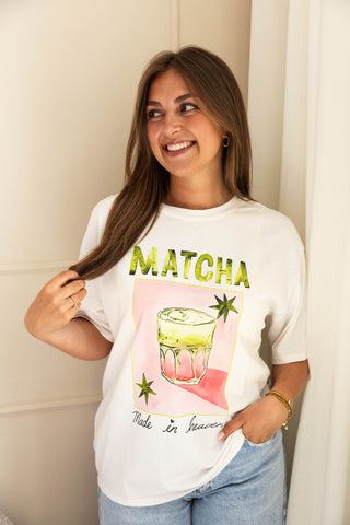Matcha Tee - Wit