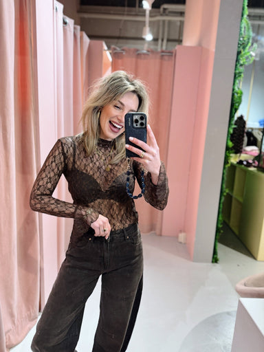 May Lace Top - Bruin