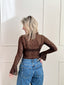 Mireille Lace Top - Bruin