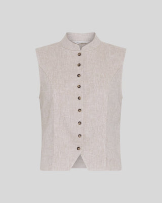 MSCHViana Ginia Waistcoat - Sand Melange