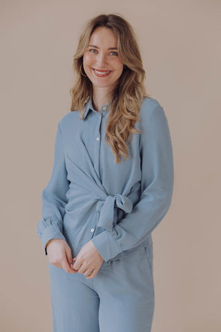 Nessa Blouse - Blauw