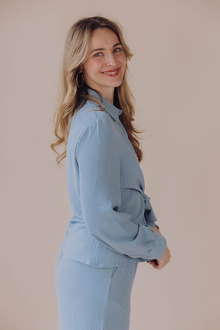 Nessa Blouse - Blauw