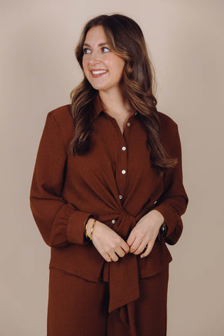 Nessa Blouse - Bruin