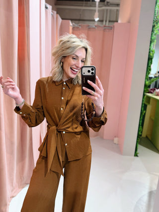 Nessa Blouse - Bruin