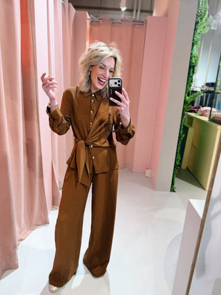 Nessa Blouse - Bruin