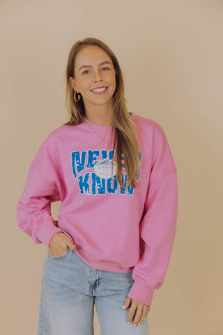 Never Know Sweater - Roze