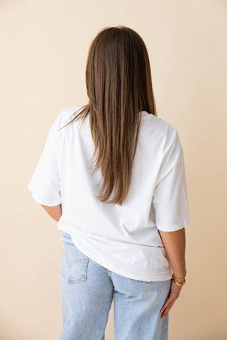 Olive Tee - Wit