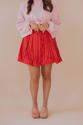 Olivia Balloon Skirt - Rood