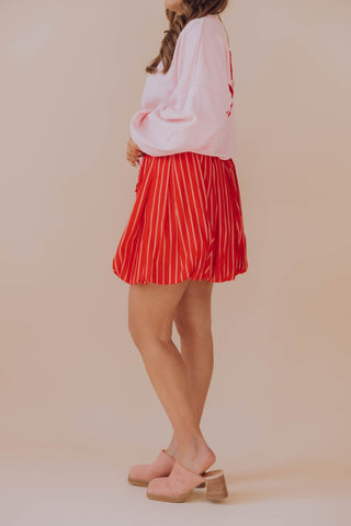 Olivia Balloon Skirt - Rood