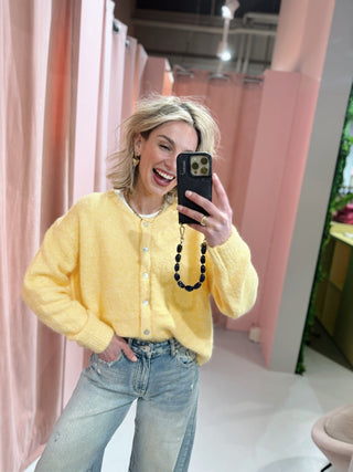 Olly Cardigan - Geel