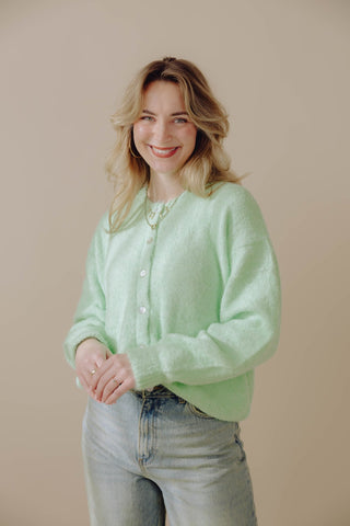Olly Cardigan - Lichtgroen
