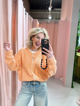 Olly Cardigan - Peach