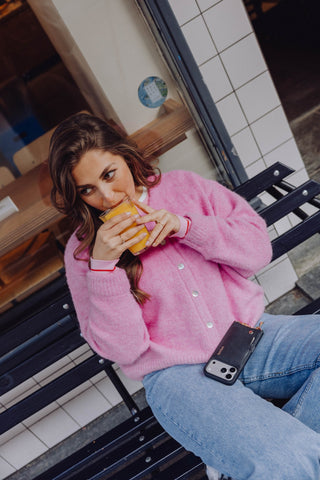 Olly Cardigan - Roze