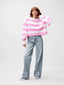 Oversized Striped Long Sleeve - Rosebloom