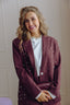 Pearl Blazer - Bordeaux